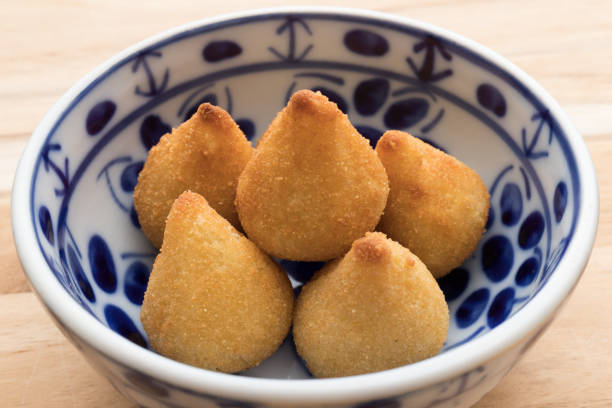 istock Brazilian favorite Savory Snack Chicken Coxinha 1136865652