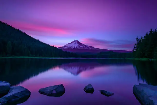 Photo of Sunset over Mt Hood, Oregon