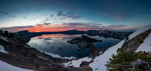 Crater Lake Sunrise, Oregon