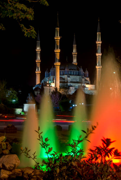 istock Selimiye Mosque at Night , Edirne, Turkey 1136870549