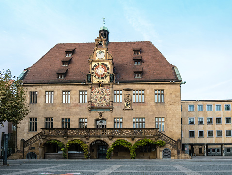 In Prague Old Town Square, the beautiful astronomical clock, called Pražský orloj in Czech, installed in 1410 on the Southern wall of the Old Town Hall.