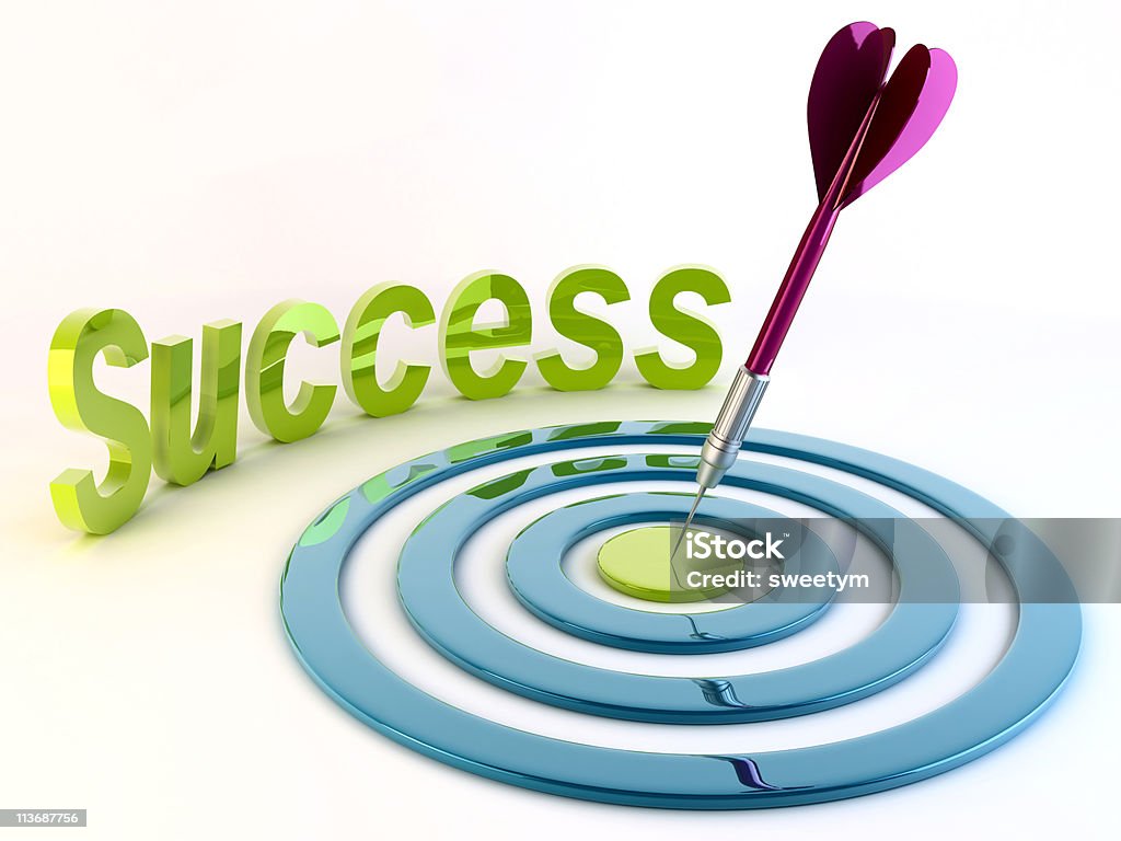 O sucesso - Royalty-free Dardos Foto de stock