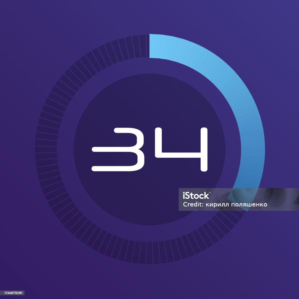 Circular interval timer. Colorful pie charts. Circular interval timer. Percentage vector infographics. Business infographics. Loading and buffering percentage icon set. Bar - Drink Establishment stock vector