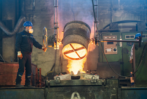 Metallurgical plant, hot metal casting