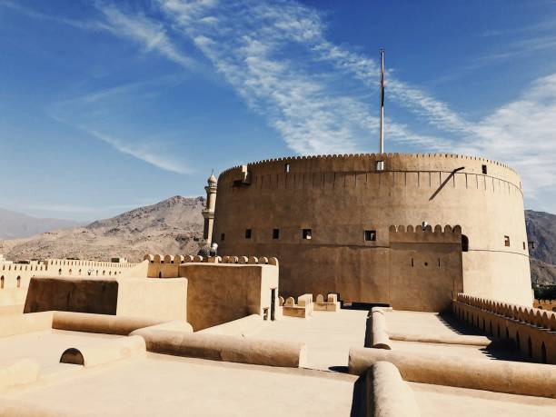 istock Nizwa Fort Tower 1136884292