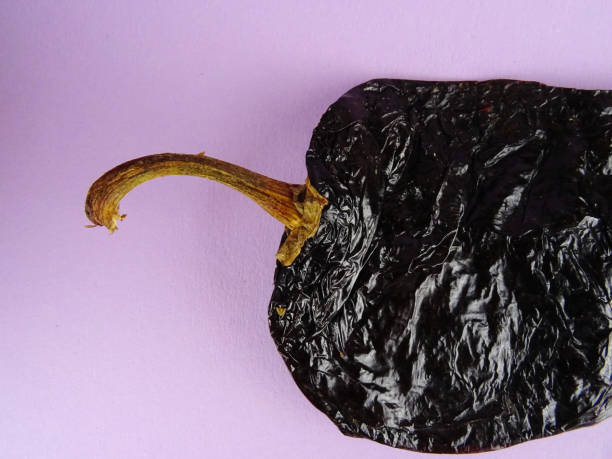 istock Isolated Chile Ancho , dried Poblano pepper, Capsicum annuum, on a colorful background 1136884432