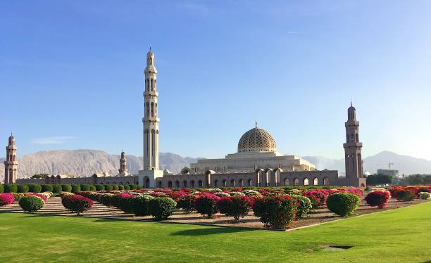 giardino delle moschee - moschea sultan qaboos foto e immagini stock