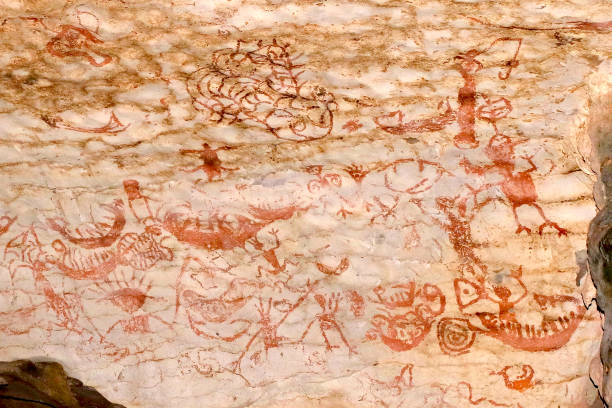 istock Old Cave Paintings from Niah Cave 1136888737