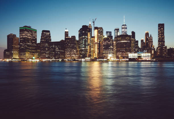 istock Manhattan at blue hour, New York. 1136888834