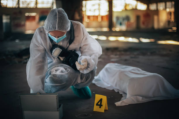 Crime scene investigation Forensic Science, Crime Scene, Cordon Tape, Dead Person, Detective, criminal investigation photos stock pictures, royalty-free photos & images
