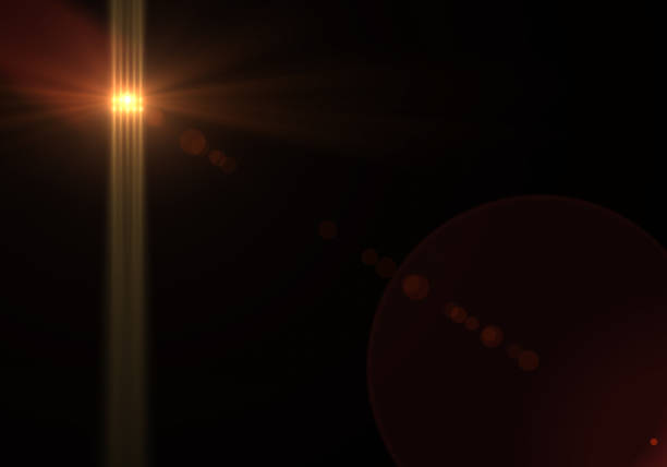 istock Lens flare on black 1136907286
