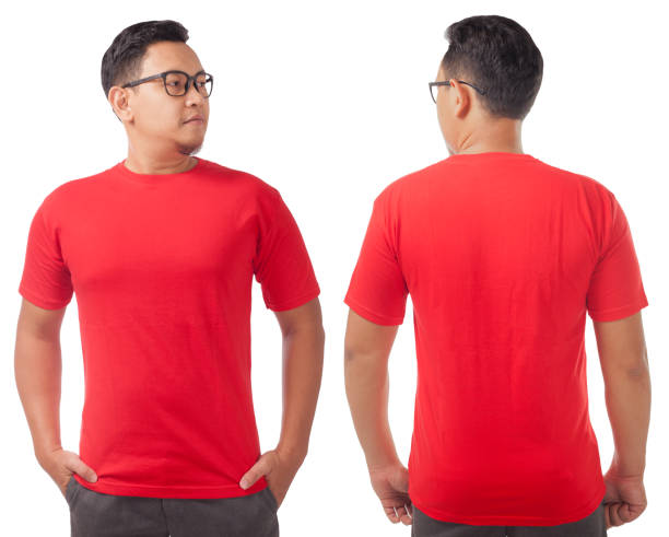 Red Shirt Design Template stock photo