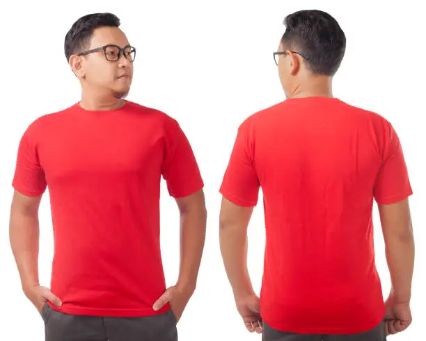 Photo of Red Shirt Design Template