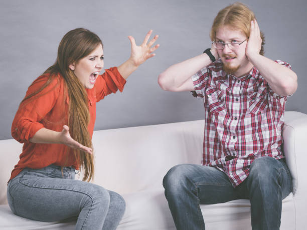 istock Man and woman having fight 1136908691