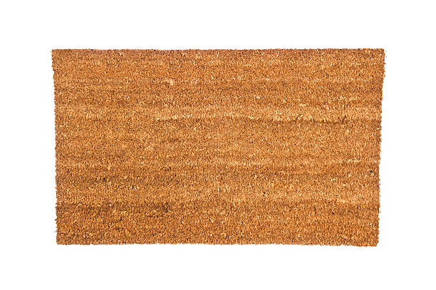istock Close-up of generic doormat on white background 113691017