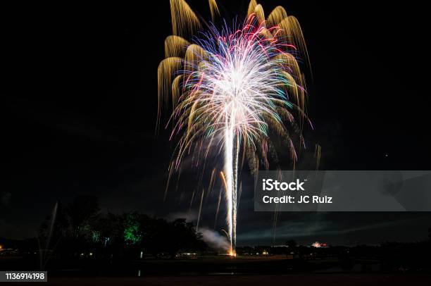Fireworks Stock Photo - Download Image Now - Celebration, City, Coral Gables