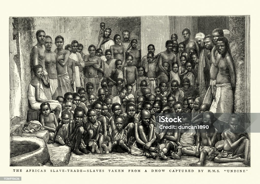 Ilustración de Comercio De Esclavos Africanos Esclavo Liberado Rescatado  Por Hms Undine 1884 y más Vectores Libres de Derechos de Esclavitud - iStock
