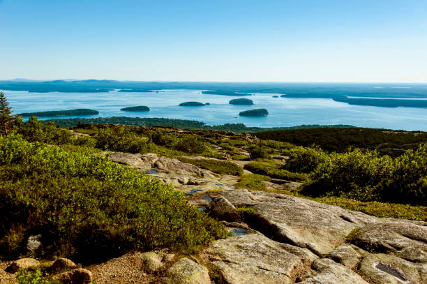 acadia nationalpark - cadillac mountain stock-fotos und bilder