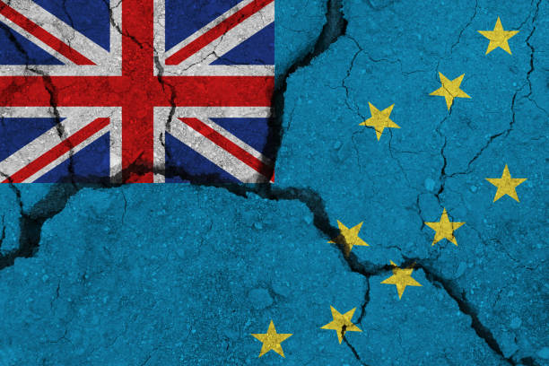 istock Tuvalu flag on the cracked earth 1136916451