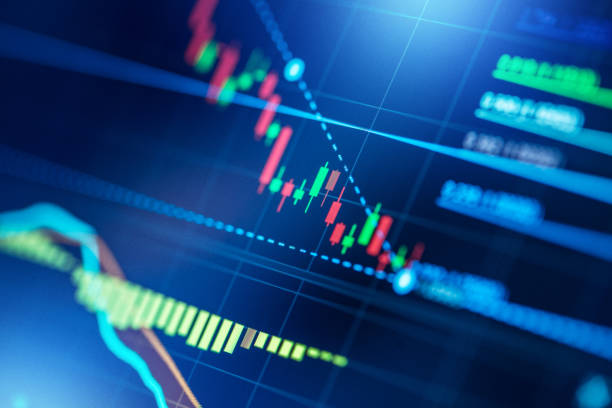 istock Trading market charts 1136917309
