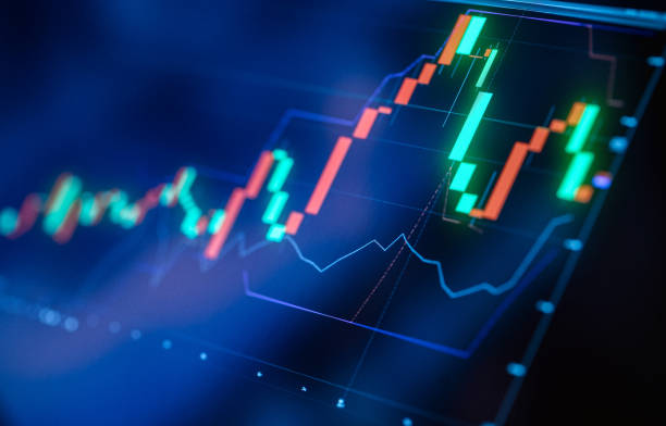 istock Trading market charts 1136917311