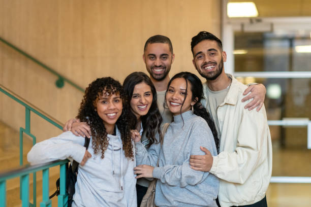 istock Portrait of university students 1136917426