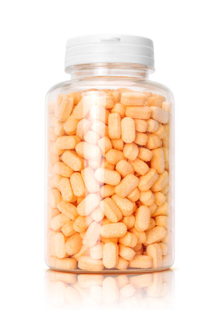 istock vitamin c tablets in transparent plastic bottle 1136926558