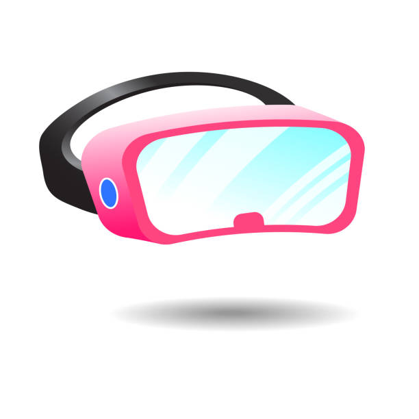 istock Glasses for virtual reality in 3D. Modern bright concept of vr games and entertainment. Vector illustration 1136931009