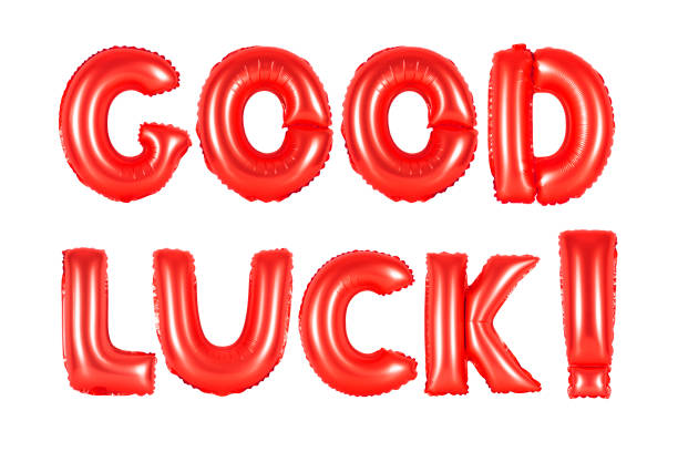 istock red alphabet balloons, good luck 1136931406