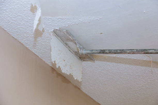 istock Scrapping a popcorn ceiling house renovation 1136932956