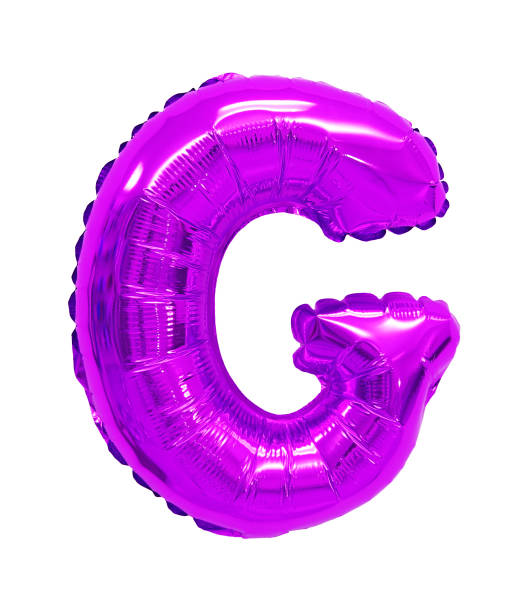 istock letter G purple, violet balloon 1136939726