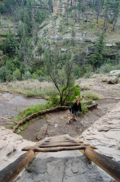 istock Gila Cliff Dwellings National Monument - View From the Ladder 1136941049