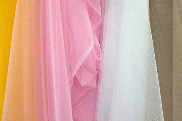 istock Closeup detail of multi color fabric texture 1136949449