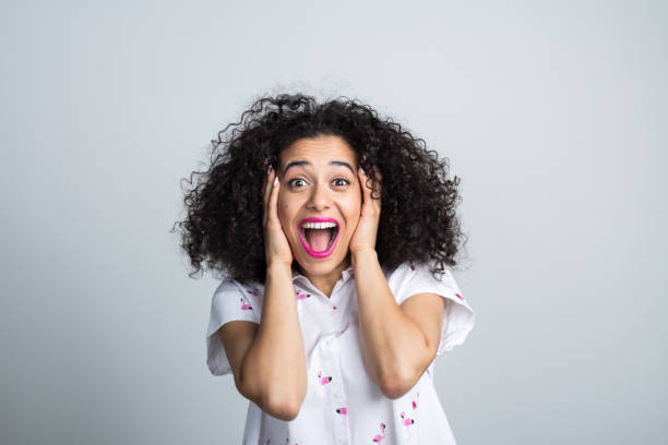 istock Attractive woman feeling excited 1136949668