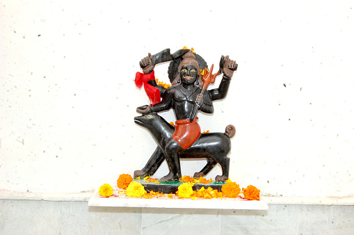 Lord Ganesha sitting on lotus