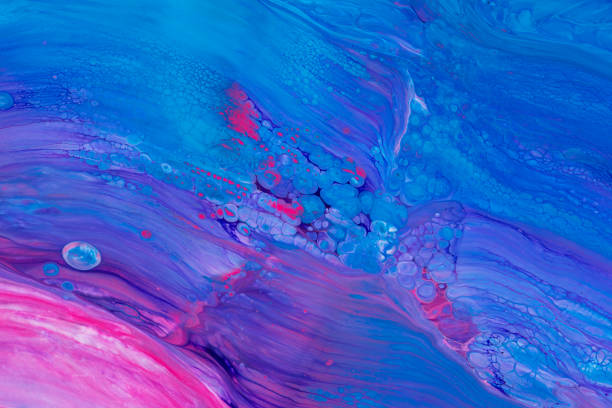 istock Pink blue color paint 1136953647