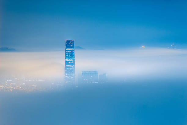 istock Hong Kong in Fog Skyline 1136957916