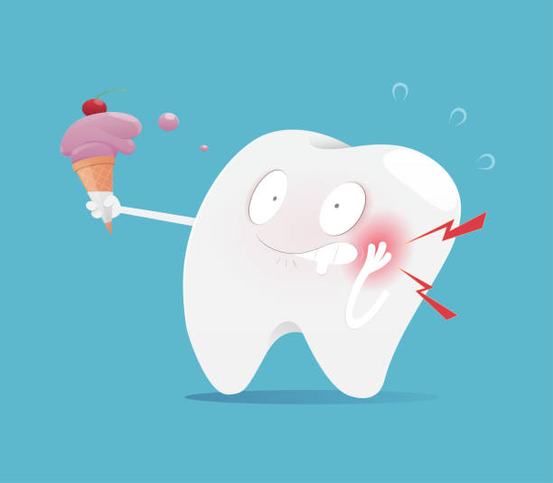 Sensitive Teeth Stock Illustration - Download Image Now - Teeth, Pain, Care  - iStock