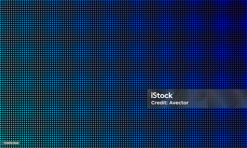 Led Video Wall Screen Texture Background Vector Blue Light Led Diode  Gradient Digital Video Screen Stock Illustration - Download Image Now -  iStock