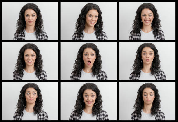 istock Young woman making emotions 1136968137