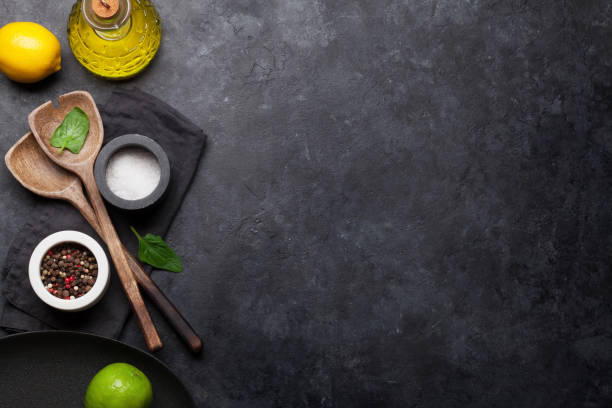 istock Cooking utensils and spices 1136968255