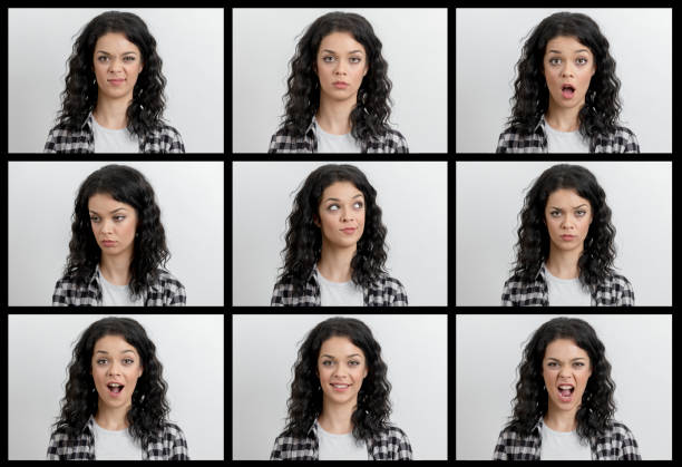 istock Young beautiful woman making emotions 1136968280