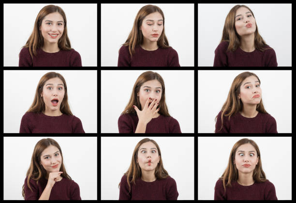 istock Young beautiful woman making emotions 1136969283