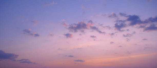 istock Panorama of sweet sky with clouds 1136969737
