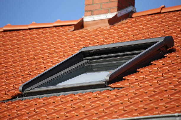 istock New tiled roof with skylight 1136974224