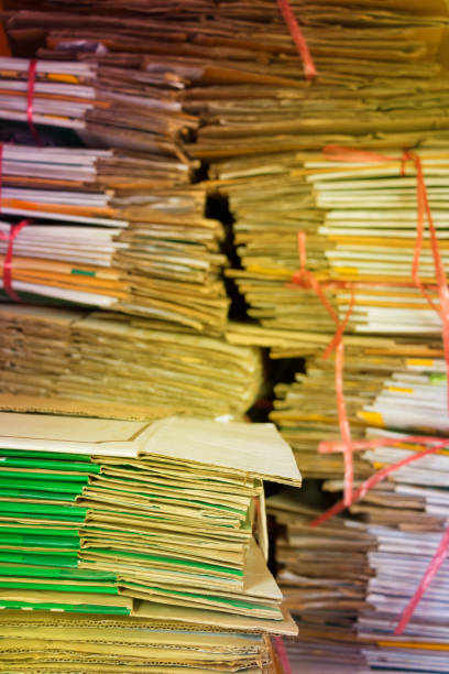 istock Piles of used paper 1136974325