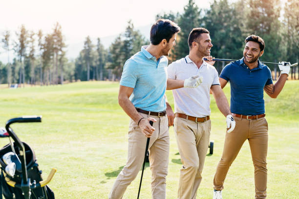 istock Group of men on the golf course 1136976293