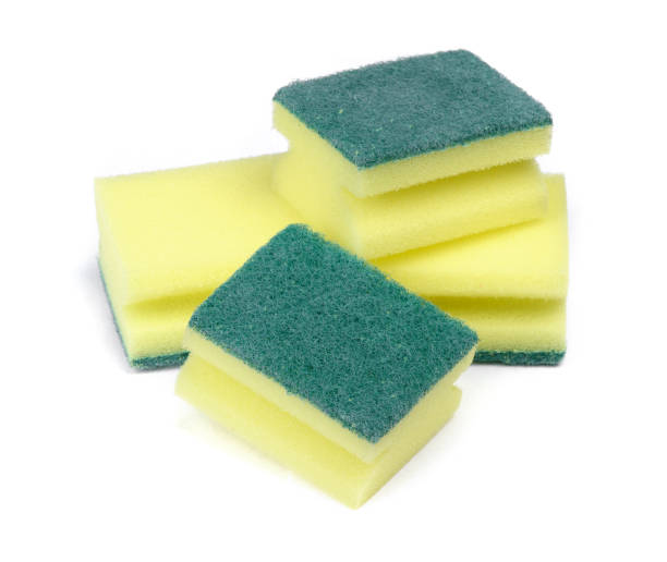 istock Group of new dishwashing sponges 1136980572