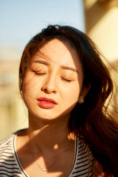 istock Woman enjoying fresh air 1136992227