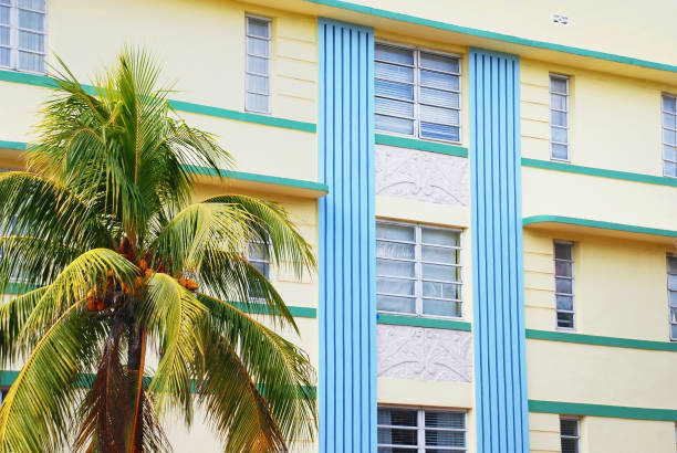 Art deco style building in South Beach, Miami